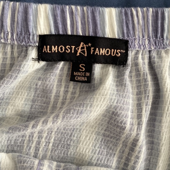 Blue striped crop top from almost famous from macys - Picture 2 of 3